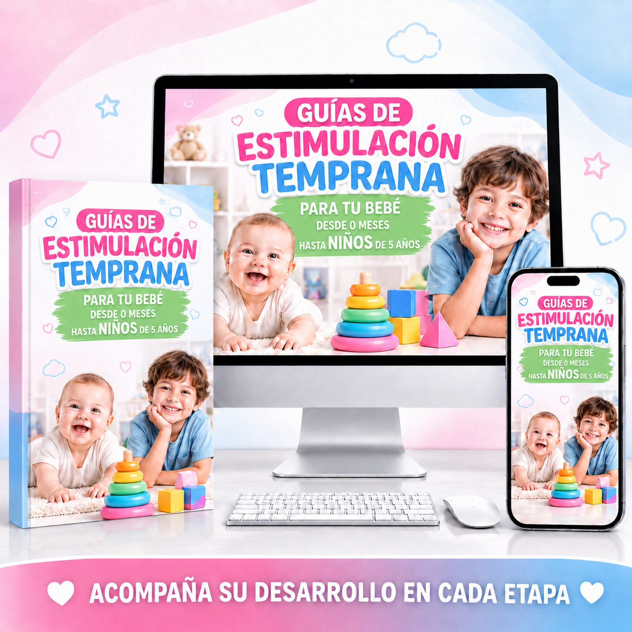 GUÍA DE ESTIMULACIÓN TEMPRANA PARA TU BEBÉ DESDE 0 MESES HASTA NIÑOS DE 5 AÑOS