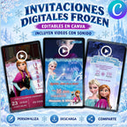 INVITACIONES DIGITALES FROZEN