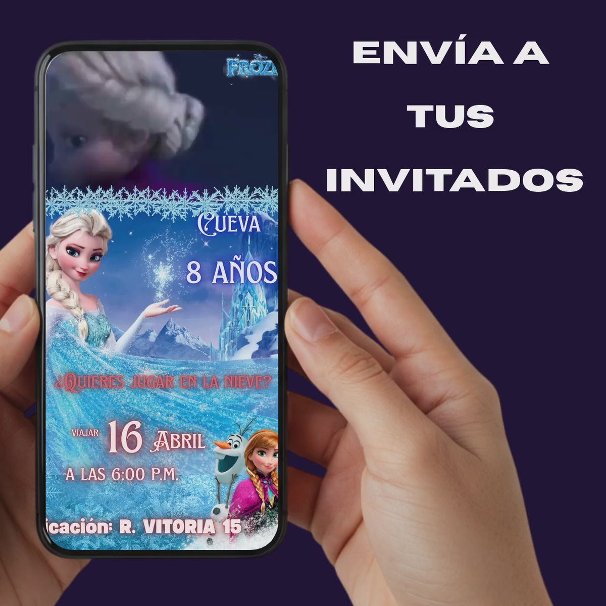 INVITACIONES DIGITALES FROZEN