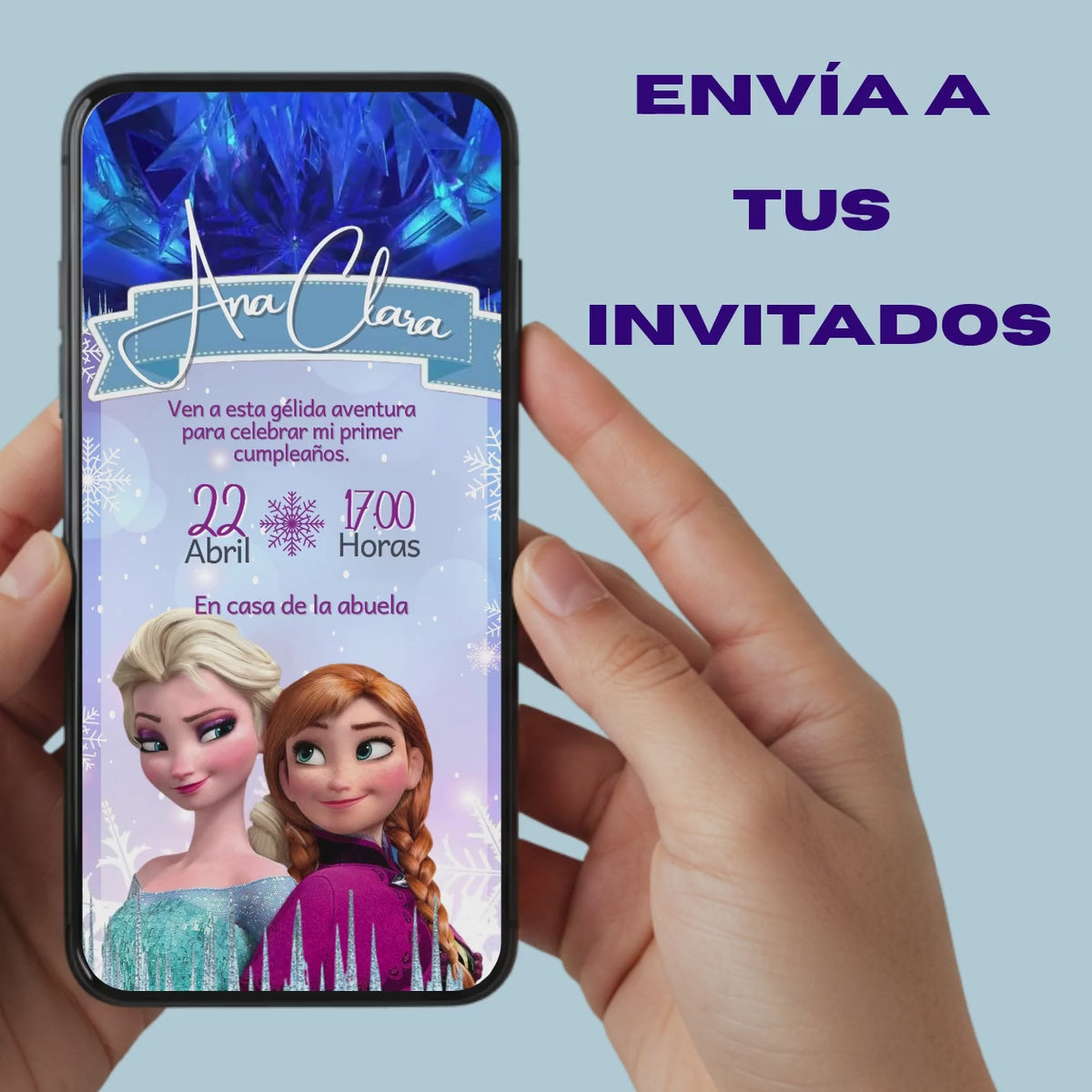 INVITACIONES DIGITALES FROZEN