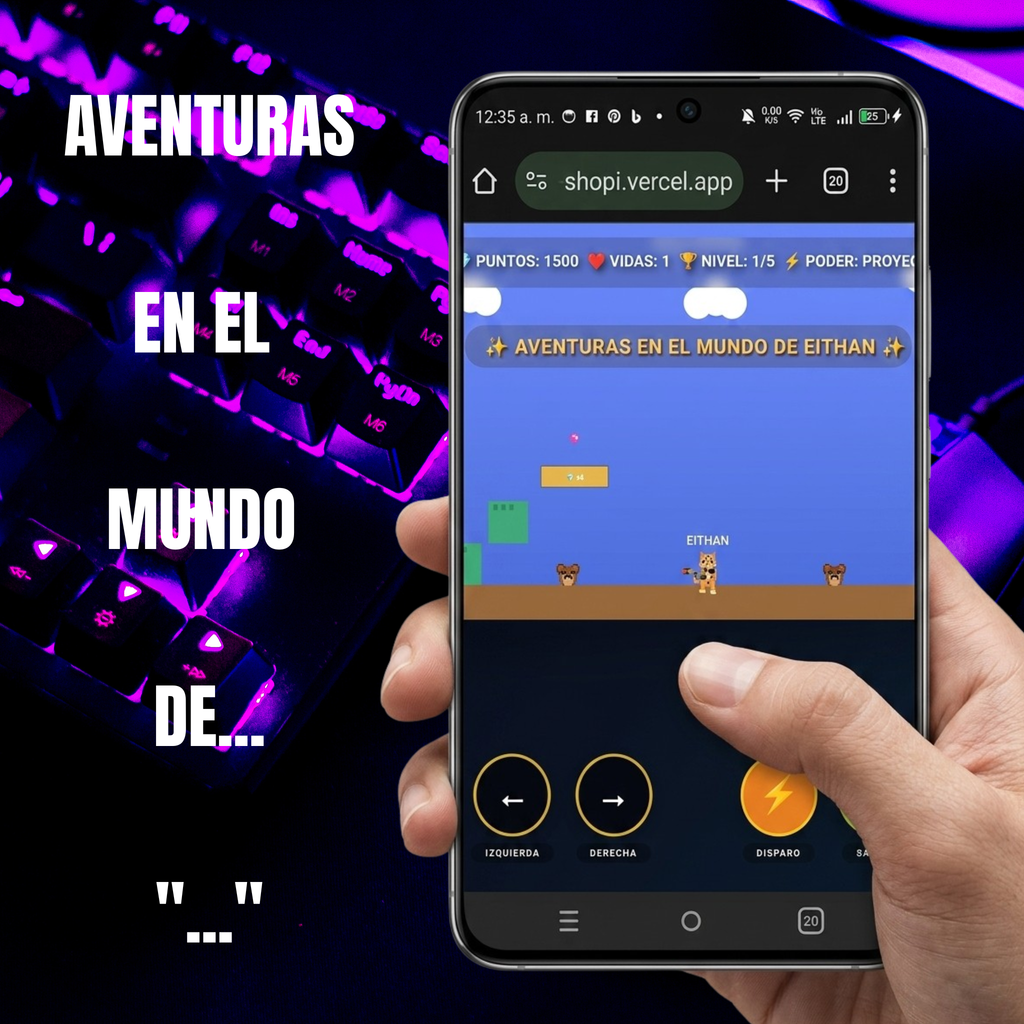 JUEGO DIVERTIDO DE 5 NIVELES CON NOMBRE PERSONALIZABLE
